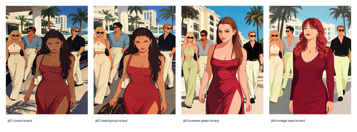 How to Create Luxury Resort Illustration Portraits