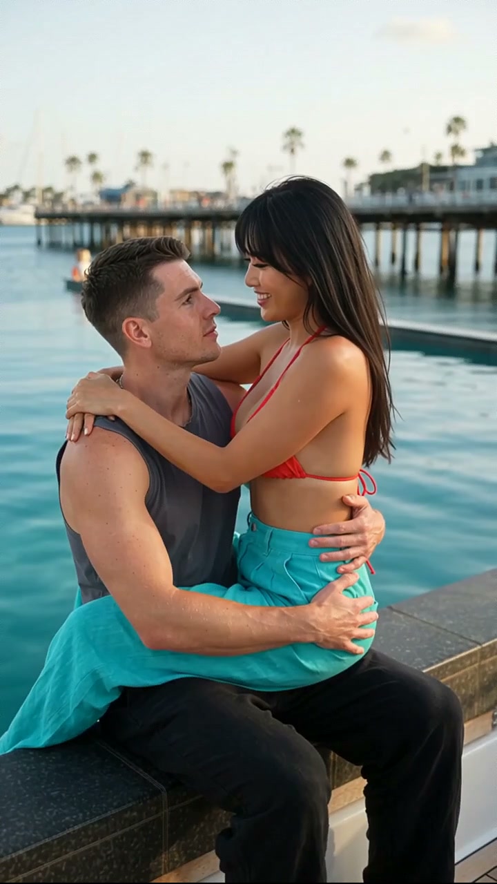 How to Create a Harbor Lap Kiss Video With AI