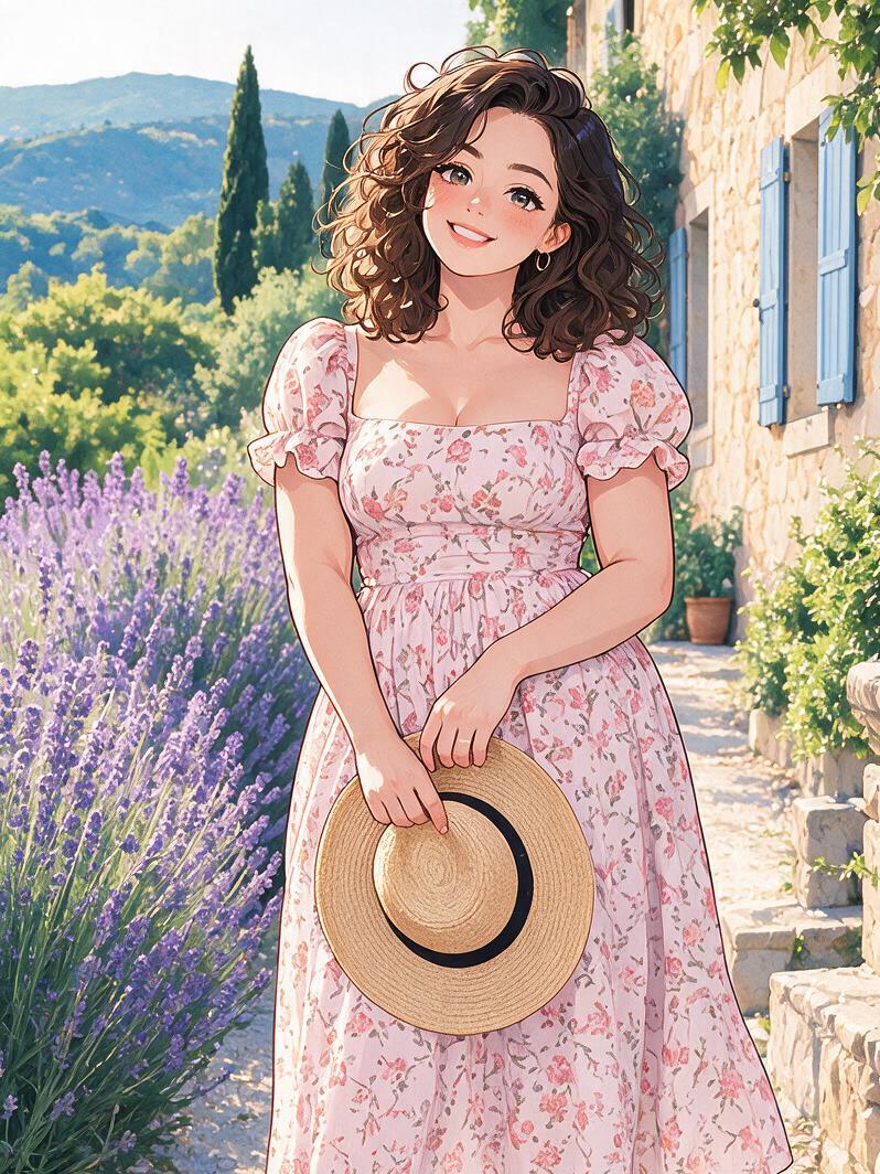 High-Saturation Gen-Z Fashion Girl — 3:4 effect example
