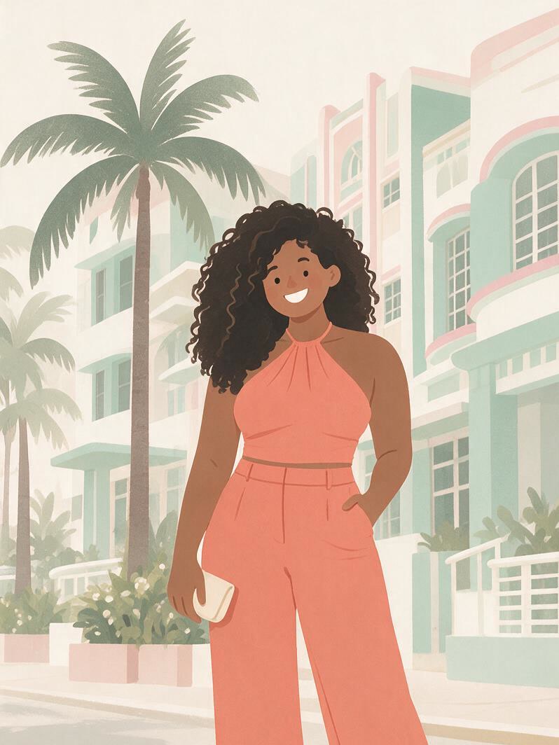 Minimalist Organic Pastel Editorial — 3:4 effect example