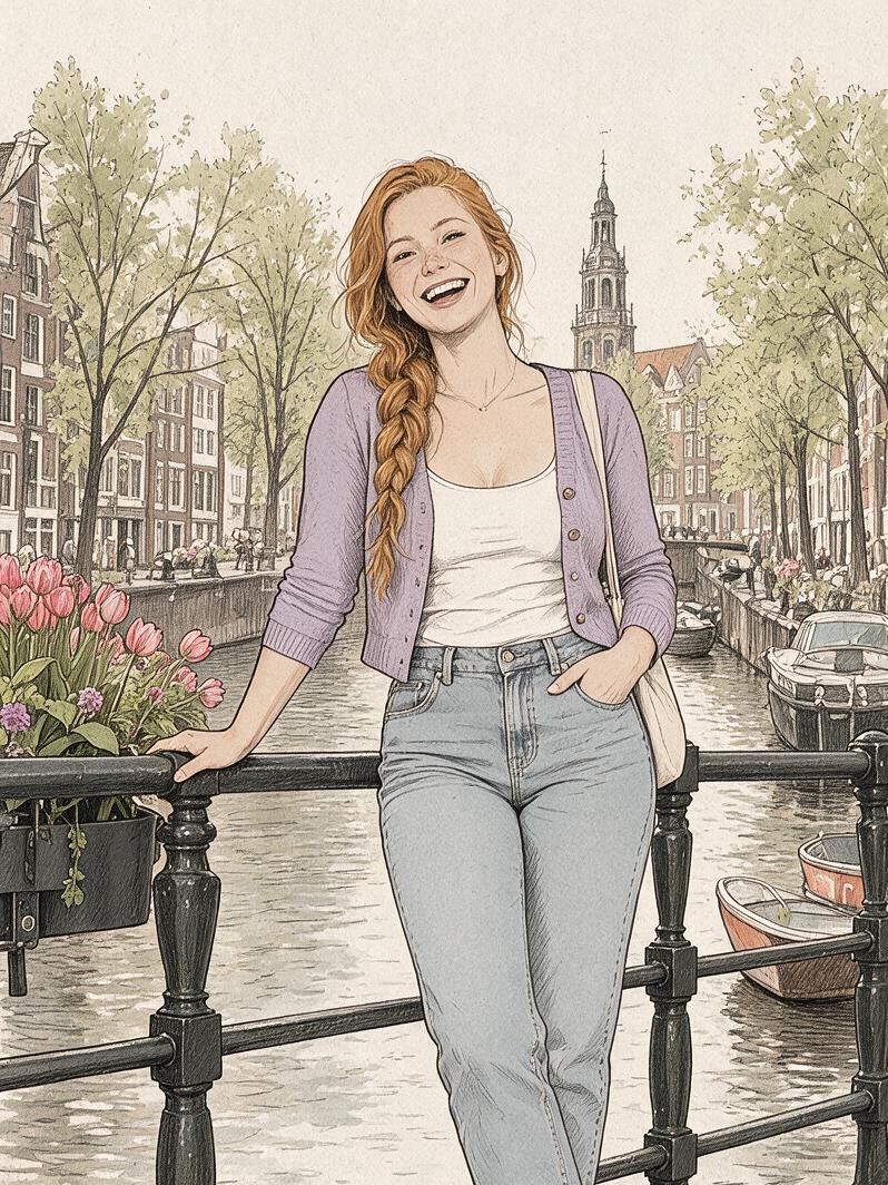 Internet Girl-Life Story Comic — 3:4 effect example