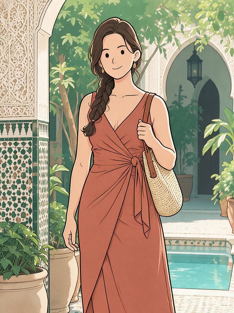 Loose Pop Advertising Girl — 3:4 effect example