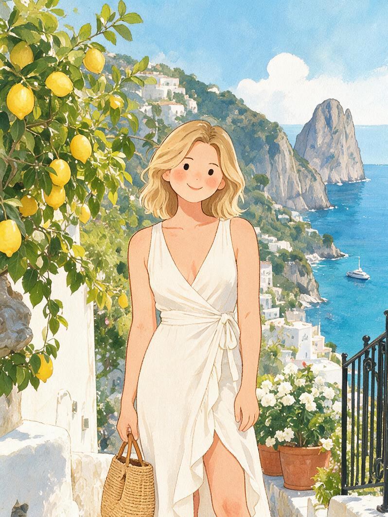 Sunny Cute Storybook — 3:4 effect example