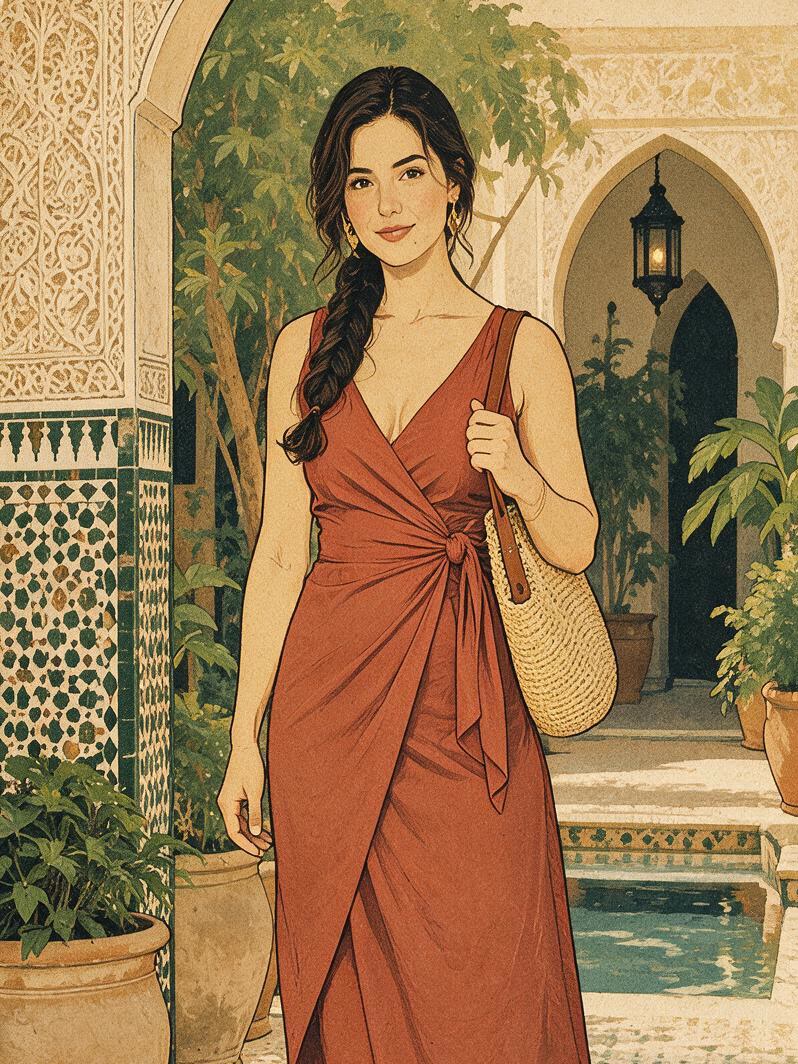Flat Belle-Époque Poster Figure — 3:4 effect example